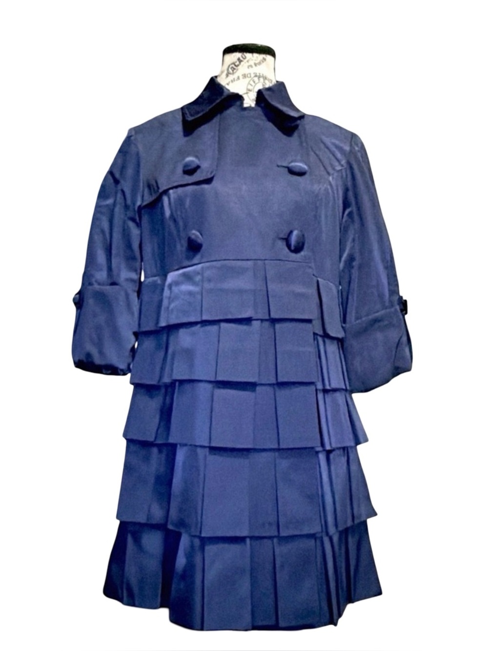 Etcetera Tiered Statement Winter Coat - Women's Size 4